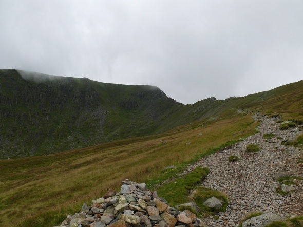Swirral Edge from the path down and back to the Hole in the Wall